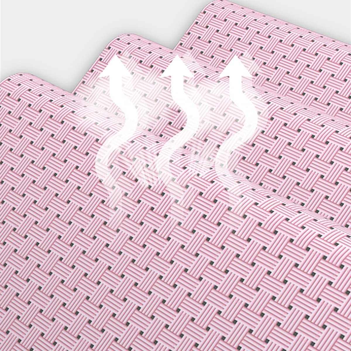 Poltrona reclinabile Pieghevole XXL con braccioli Imbottiti, per Patio, terrazza, Veranda, capacità di carico di 300 kg (Colore: Rosa)