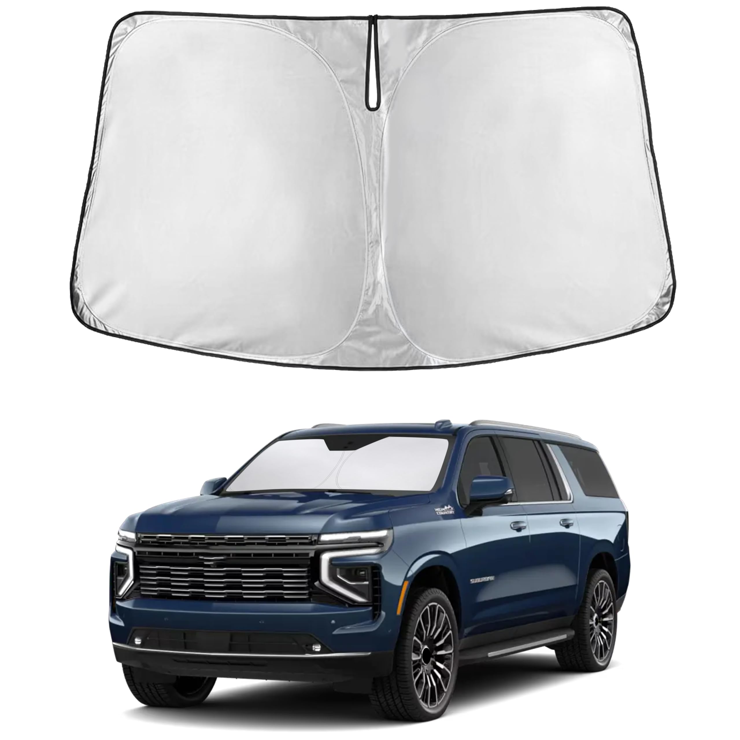EcoNour Windshield Sunshade Compatible for Chevrolet Suburban 2021–2025