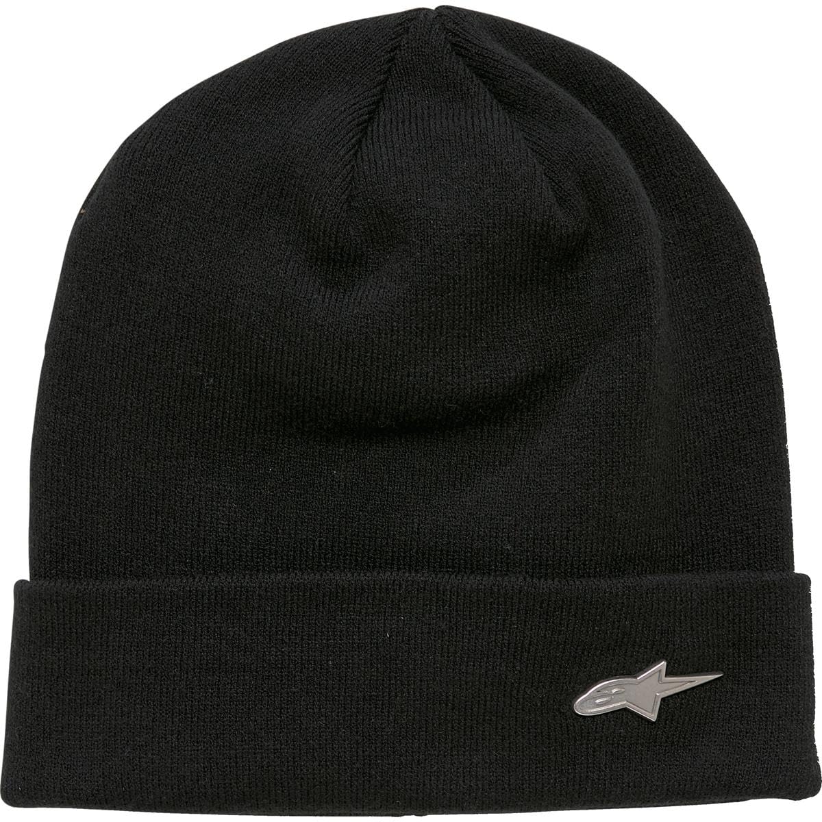 Alpinestars Metal Logo Cuff Motorcycle Beanie Black