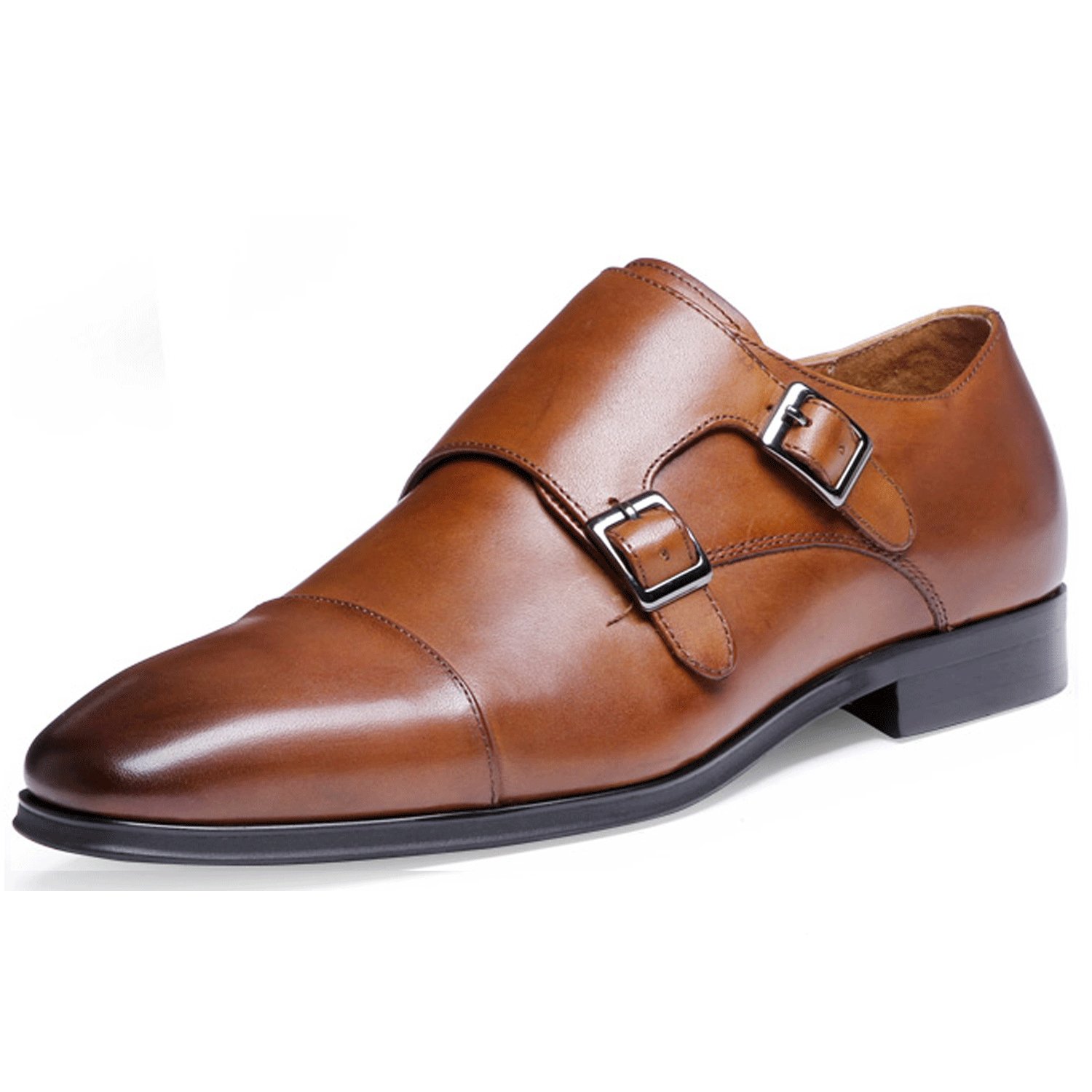 DESAI Mens Formal Shoes Double Buckle 