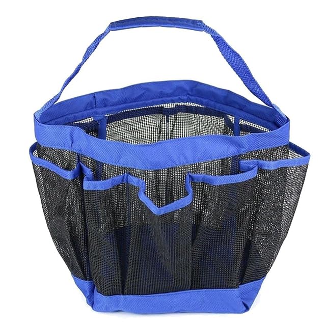 TracyTrends Shower Caddy - Waterproof Mesh Storage Tote Bag Organizer Eight 8 Pocket Gift