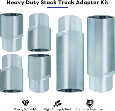 10315 Stack Truck Adapter Kit Compatible with Challenger Lift CL10 E10 VS10, Includes (4) 3 & (2) 6 Stack Adapters with Organizer, for Challenger Two Post Automotive with 2.36 (60mm) pin Dia