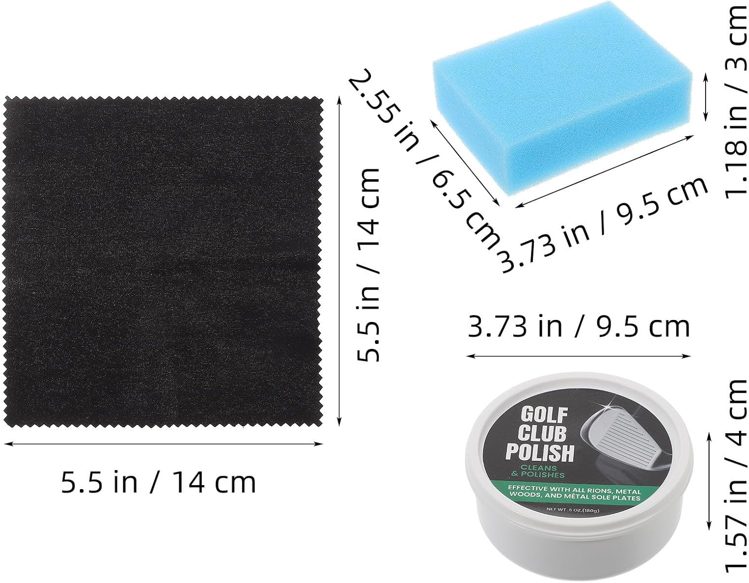 Golf Clubs Cleaning Kit with Polish, Metal Protection
