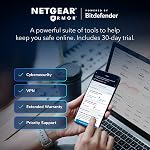 Routeur NETGEAR Nighthawk Dual-Band WiFi 7 (RS100) – Fonctionnalités de sécurité, vitesse sans fil BE3600 (jusqu'à 3.6 Gbps) - Couvre jusqu'à 2 000 pi², 50 appareils – Port Internet 2.5 Gig