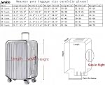 Jenkin Luggage Protector Suitcase Cover PVC Waterproof Travel Suitcase Fits Most 20" to 30" (22" (15.0" L x 10.2" W x 21.7" H))