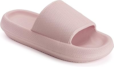 Joomra Pillow Slippers for Women and Men Non Slip Quick Drying Shower Slides Bathroom Sandals | Ultra Cushion | Thick Sole