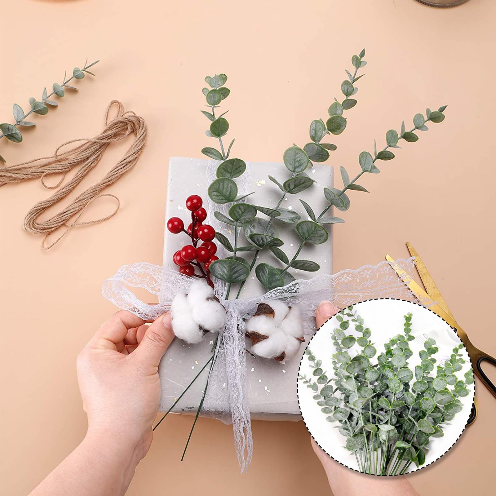 Rami Di Eucalipto Artificiale, Foglie Di Eucalipto In Lamina Doro, Vegetazione Matrimonio, Festa, Arredamento La Casa Da 0,35 € | DHgate