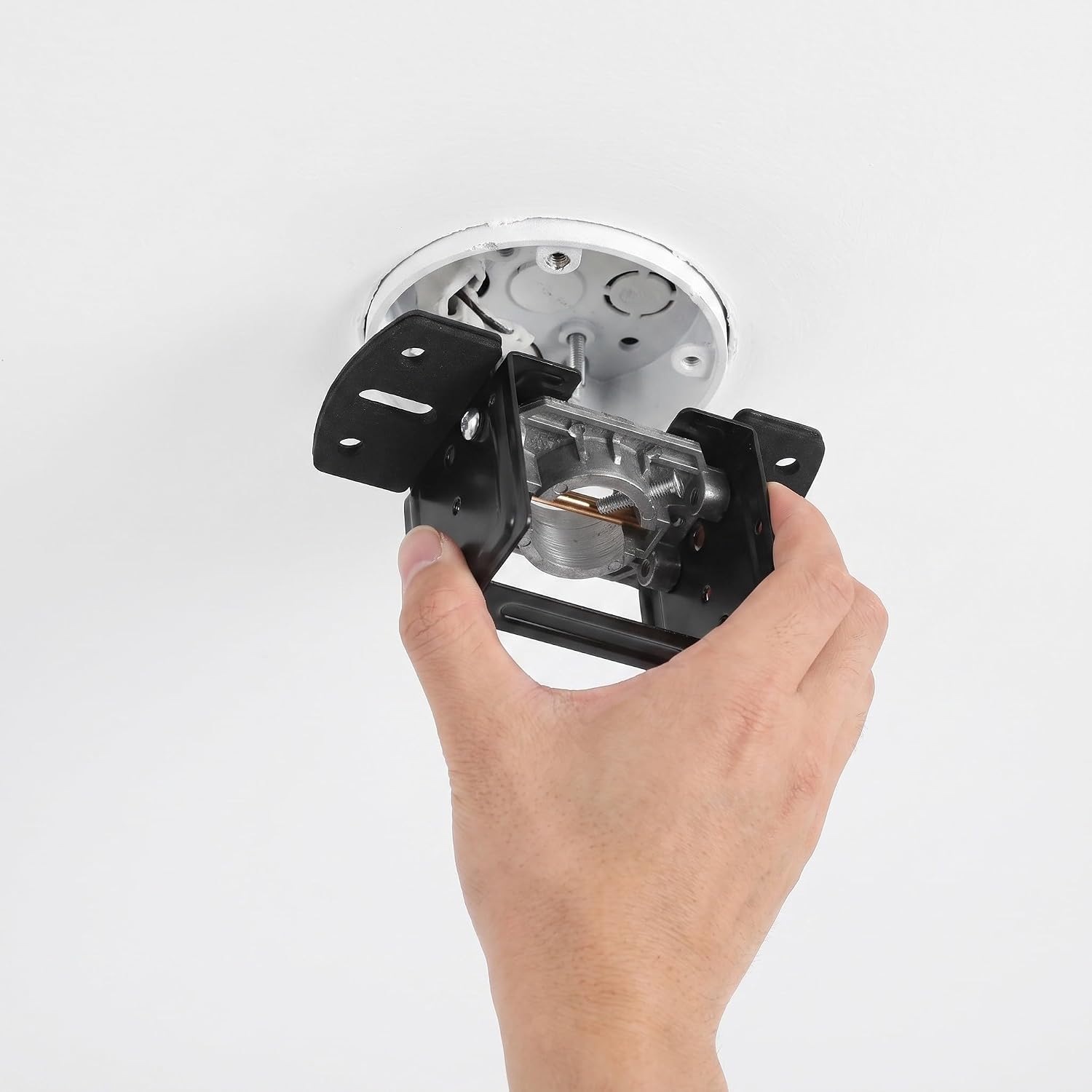 Operitacx 1 Set Ceiling Fan Mount Adapter - Heavy Duty Ceiling Fan Installation Bracket - Ideal for Sloped and Vaulted - Easy to Install with Screws
