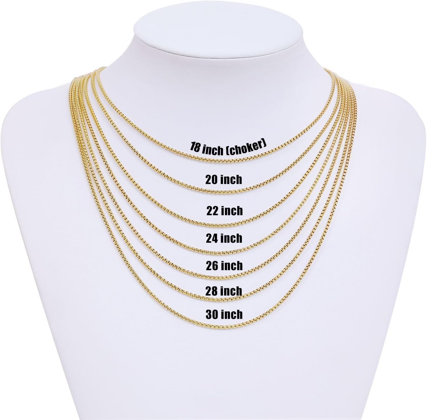 Fiusem Pendant Necklace for Men, Silver Tone/14k Gold Plated/Black Mens Pendant Necklaces with 2.5 mm Box Chain, Stainless Steel Bar Chain, 18-28 Inches - Image 5