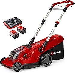 Einhell Cordless Lawnmower with Battery (x2) And Twin-Cha…
