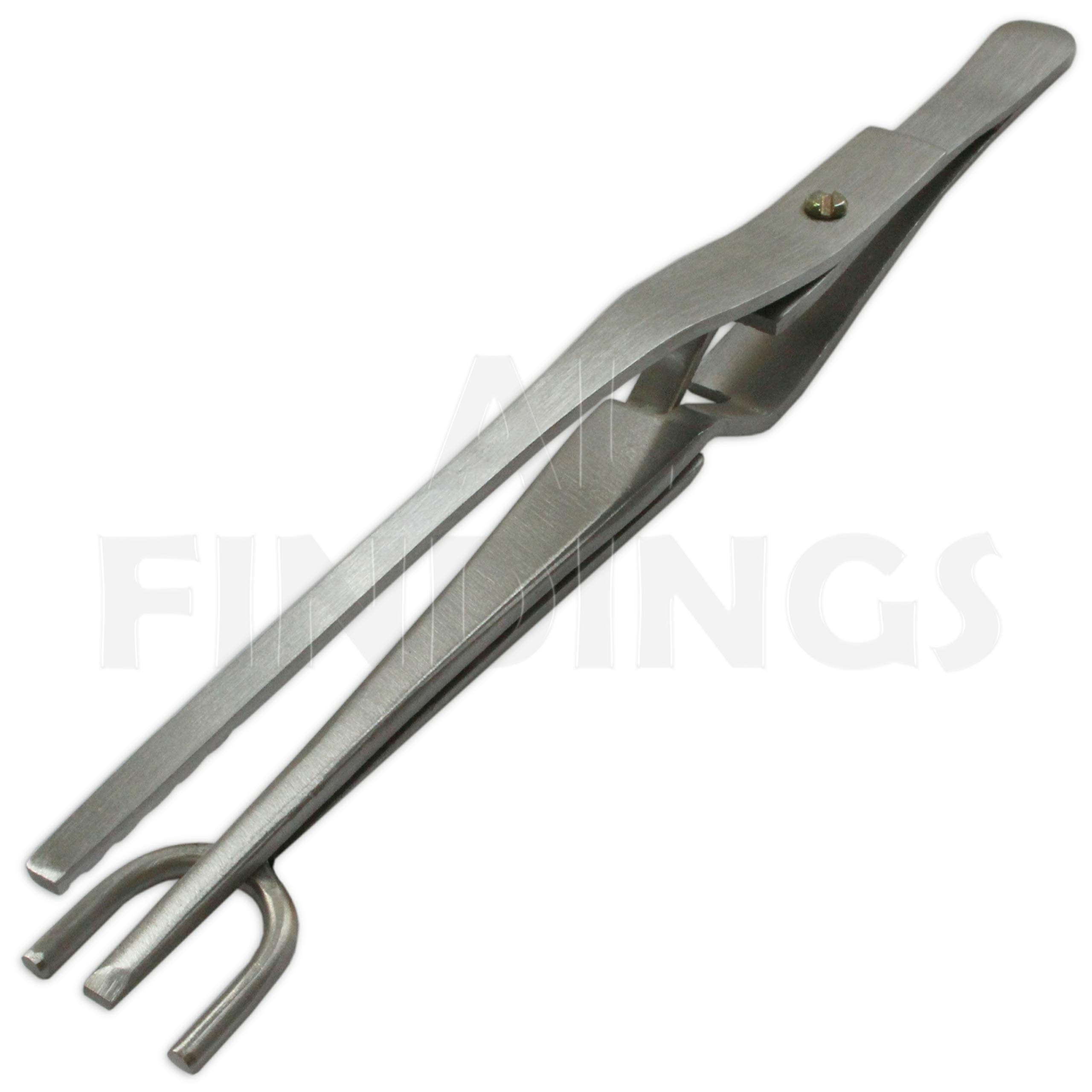 HALF SHANK TWEEZER : Soldering Hand Free Ring Holding Tweezer Craft Jewellery (50)