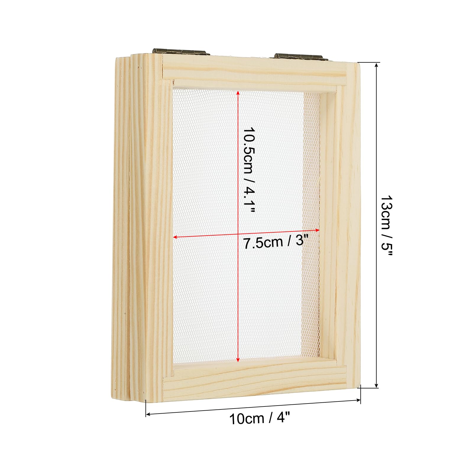 PATIKIL 4"x5" A7 Wooden Paper Making Screen - Image 2