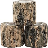 Vista 15 de Yoo & Main 12 rollos de cinta adhesiva de camuflaje autoadherente, vendaje cohesivo, envoltura de rifle, escopeta, camuflaje, cinta adhesiva