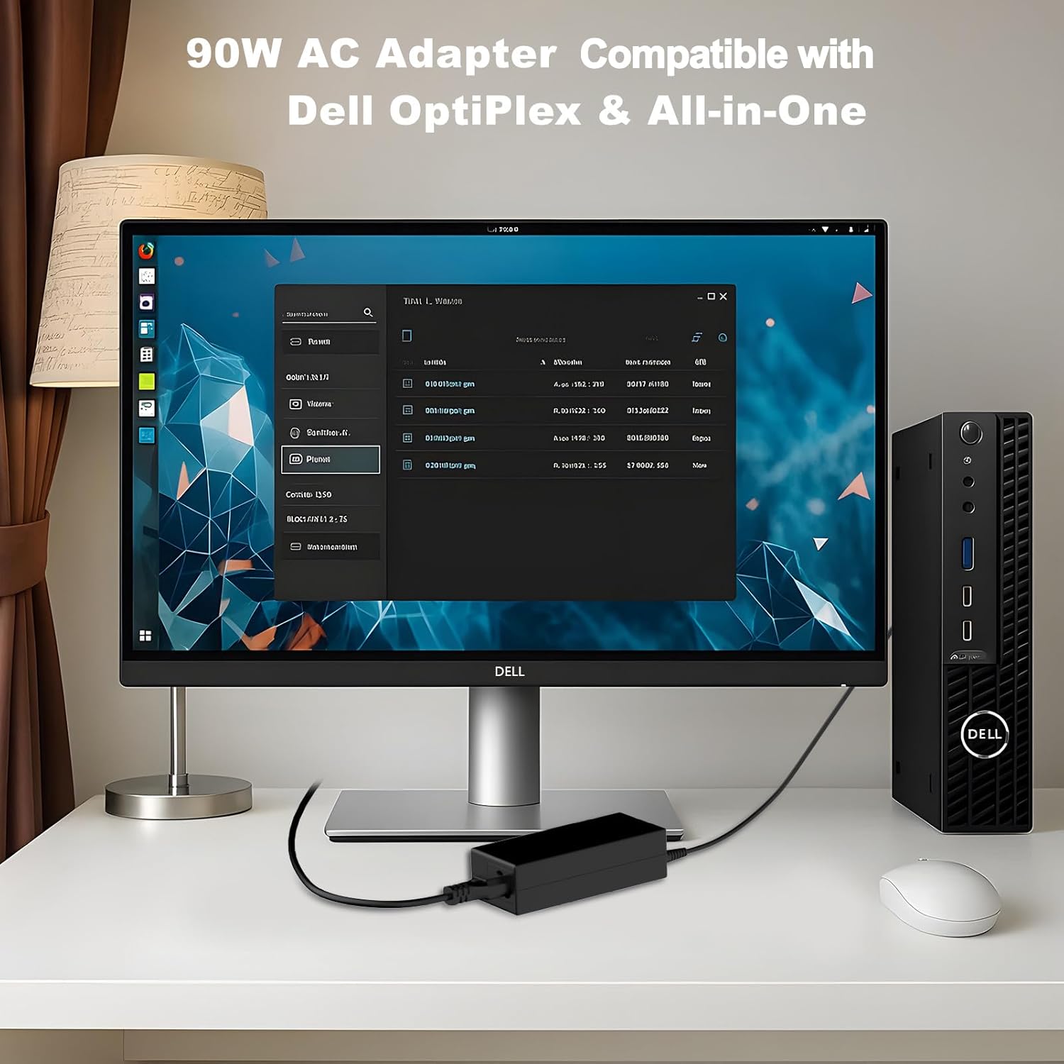 90w all-in-one ac adapter compatible with dell inspiron 7790 7700 7730 5490 5400 5410 5415 5420/5421 5430 5491 7710 7720 3280 3290 3477 3480 all-in-one dell 90 watt 4.5mm ac power adapter