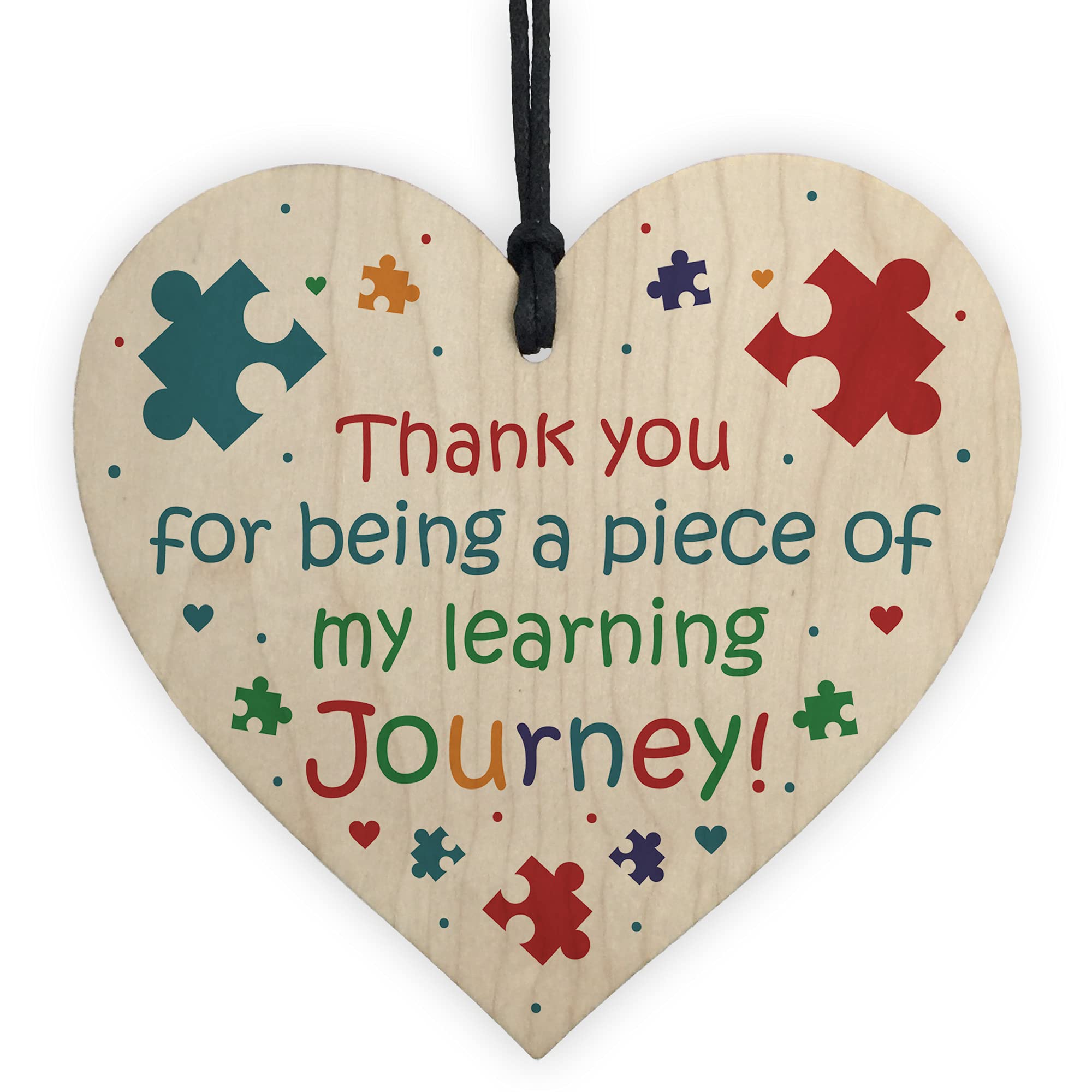 Teacher Heart Hanging Plaque Gifts Thank You Gifts for Teacher Assistant School Nursery Gift