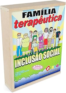 Família Terapêutica Inclusão Social 10 Personagens Caixa MDF Carlu Brinquedos