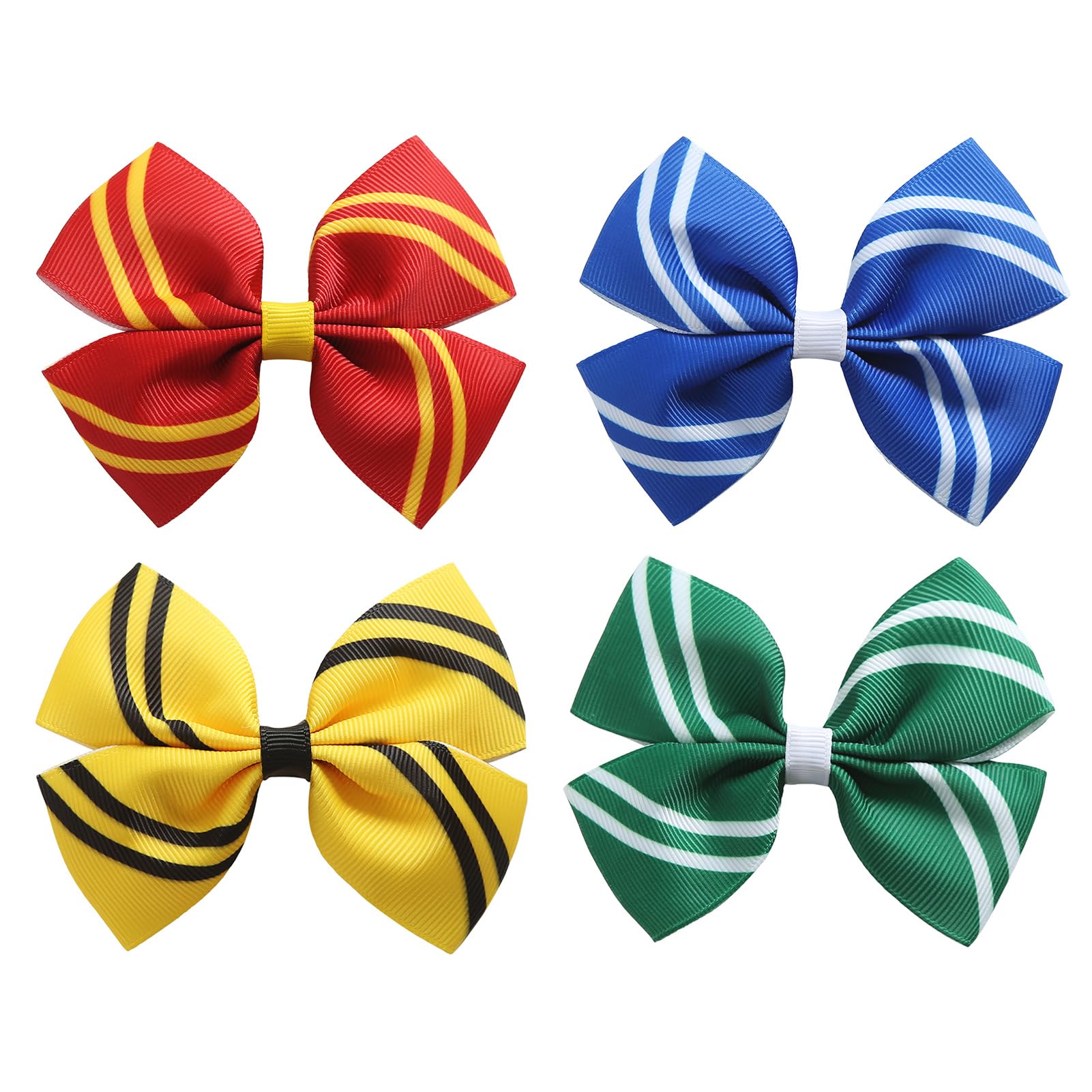 Obavioy 4PCS Hair Bow Clip Wizard Accessories for Women Multi-colored 1 Count (Pack of 4)