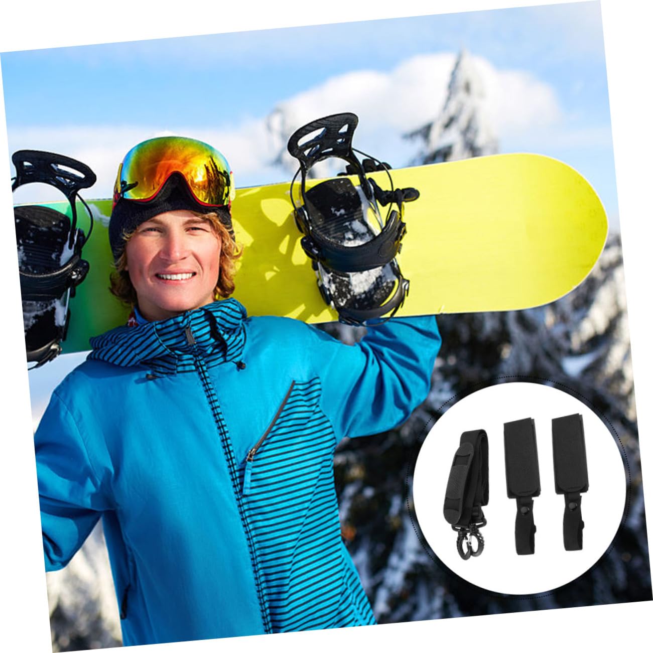 POPETPOP Paski Narciarskie Łyżwy Pasy Snowboard Smycz Dla Dzieci Snowboard Skórzany Pasek Narty Na Ramię Przewoźnik Słup Do Noszenia Sling Pasek Akcesoria Narciarskie Narciarskie Paski Do