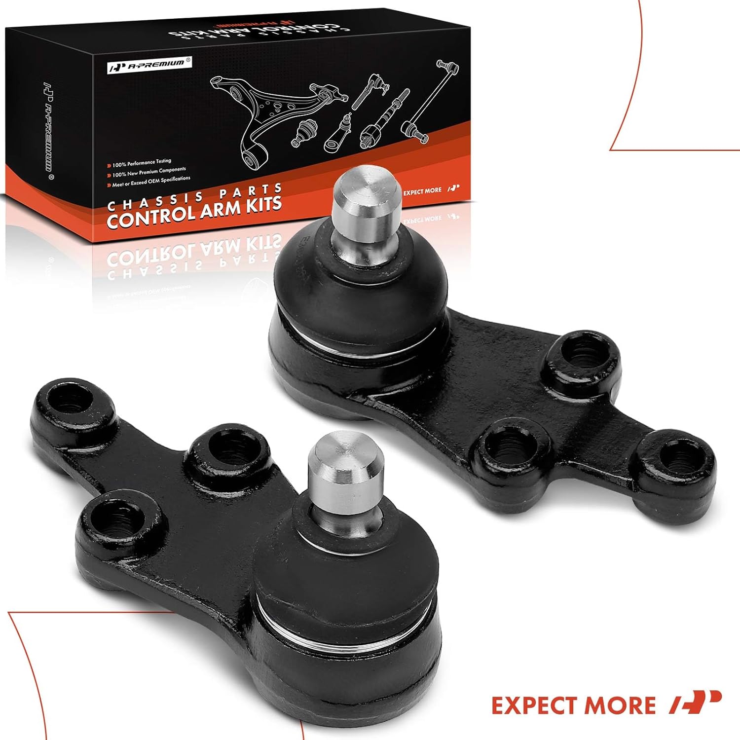 A-Premium 2 x Front Lower Ball Joint, Compatible with Hyundai Veracruz 2007-2012