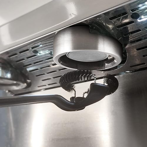 Miniatura 5 de Cepillo de limpieza para máquina de café espresso, limpiador de cepillo portafiltro de cabeza de grupo de 2.283 in, cerdas de nailon desmontables de
