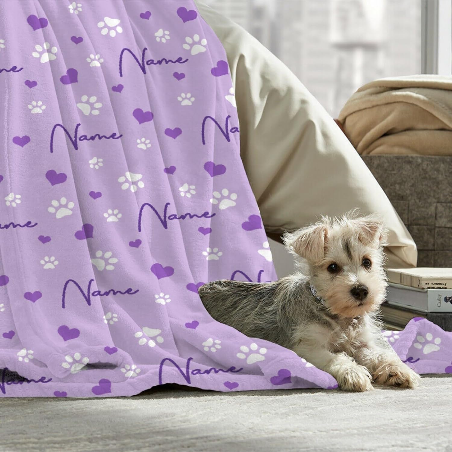 review Custom Dog Blanket, Personalized Dog Blanket, Custom Pet Name Blanket, Customized Pet Blanket, Personalized Throw Blnaket Gift for Puppy Dog Cat, 30