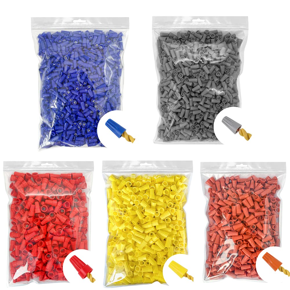 3300 Pcs Electrical Wire Connectors - Wire Caps Screw Terminals - Twist Nuts Caps Connection