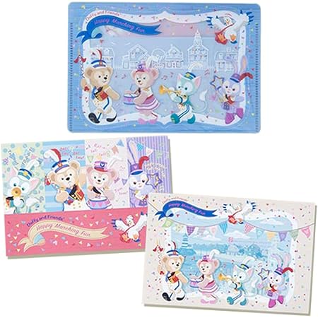 Amazon Co Jp 東京 ディズニー リゾート 35周年 ダッフィー フレンズ の ハッピーマーチングファン ポストカード セット シェリーメイ 他 はがき シー限定 文房具 オフィス用品