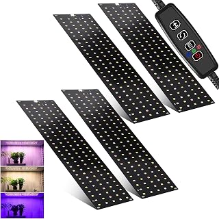 4Stück Pflanzenlampe LED Vollspektrum, 540 LEDs Pflanzenlicht mit 3 Lichter Modi, Pflanzenleuchte für Zimmerpflanzen Grow Light mit Zeitschaltuhr, 10 Arten von Helligkeit