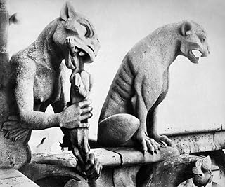 Notre Dame Gargoyles Ngargoyles On The Roof Of Notre Dame Cathedral In Paris France Dating To Eugene Viollet-Le-DucS Restoration Of The Cathedral In The Mid-19Th Century Photograph Mid-20Th Century Po