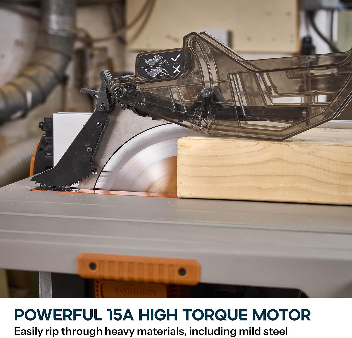 Evolution R10TS 10" Jobsite Table Saw | Zero-Clearance Throat Plate | Dado photo 9