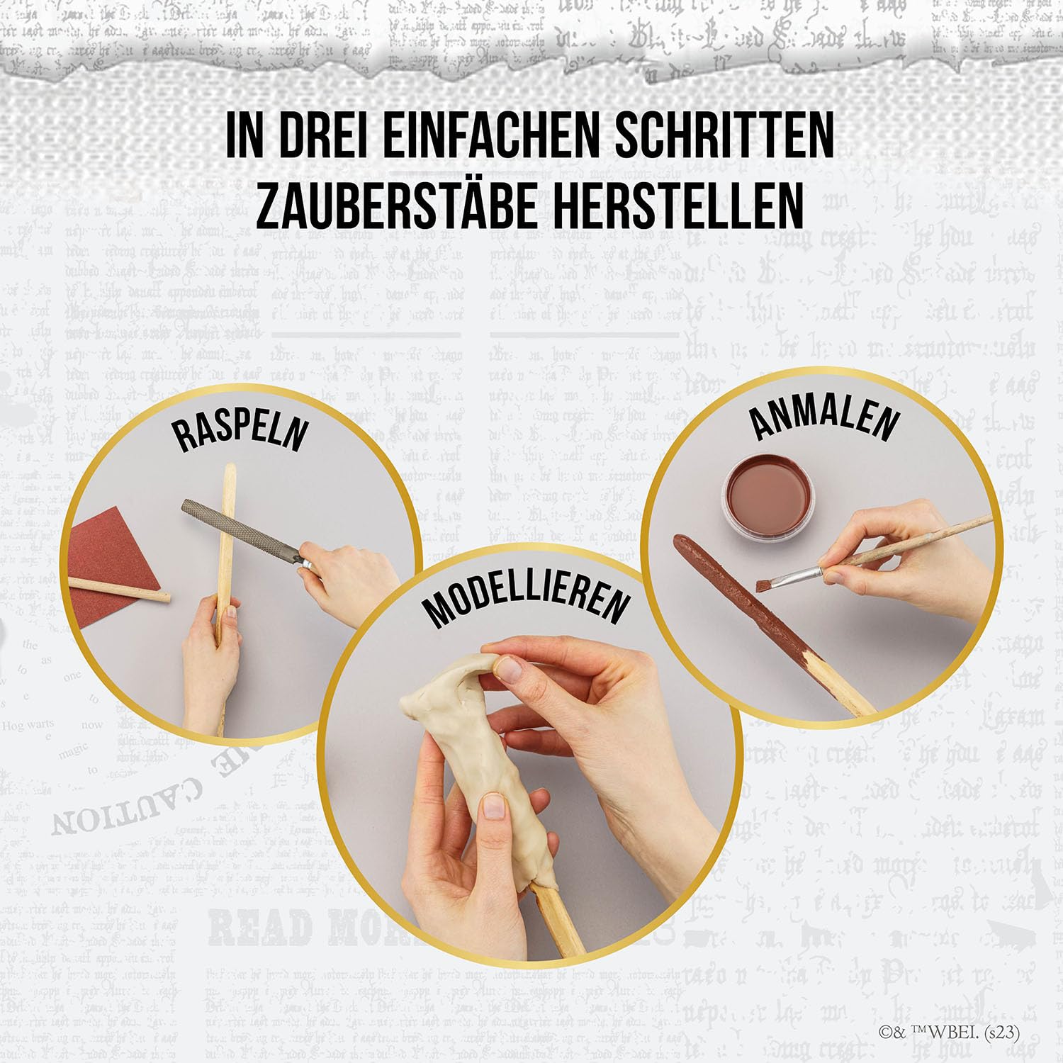 Harry Potter - Zauberstäbe: Bastel-Set