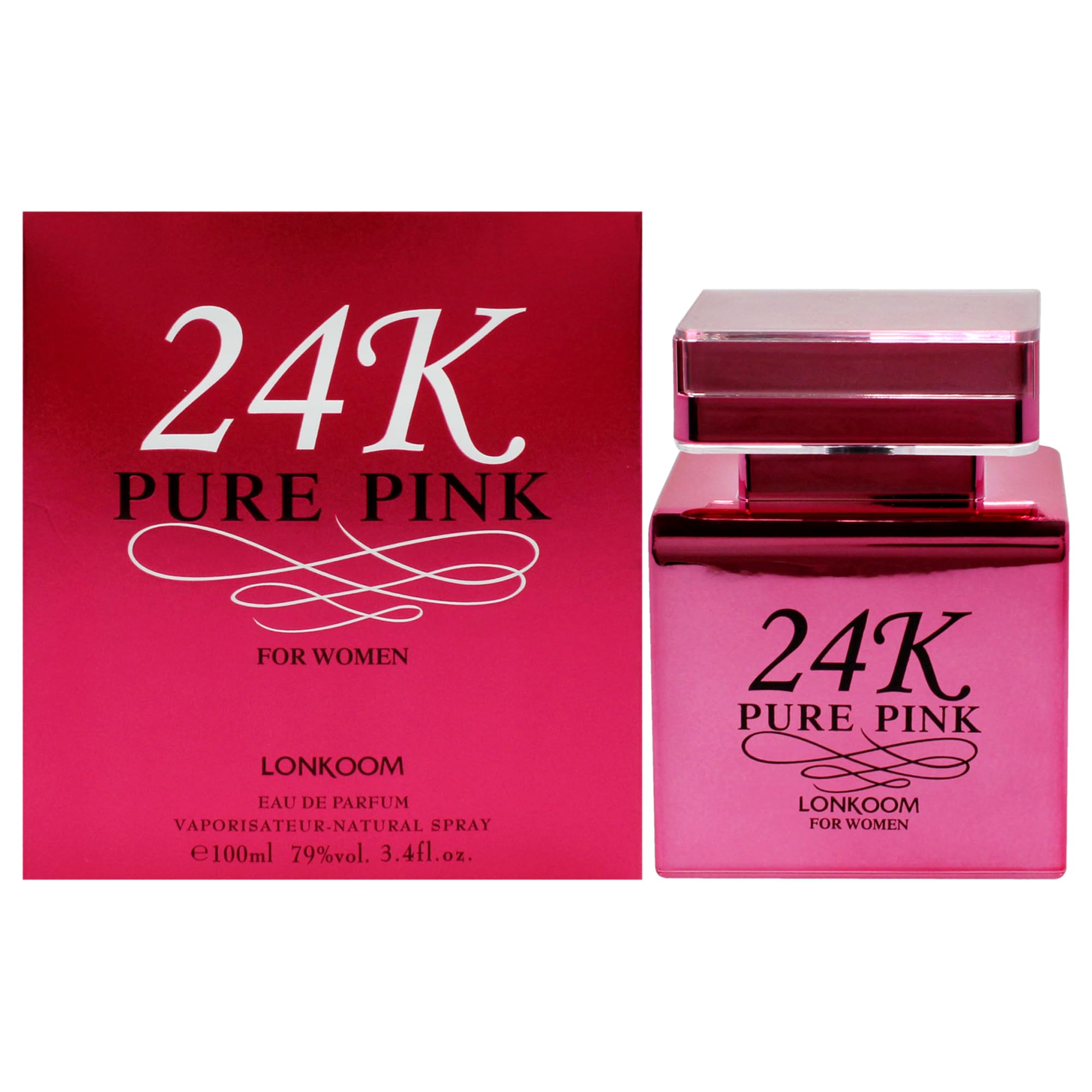 Lonkoom 24K Pure Pink For Women 3,4 oz EDP Spray