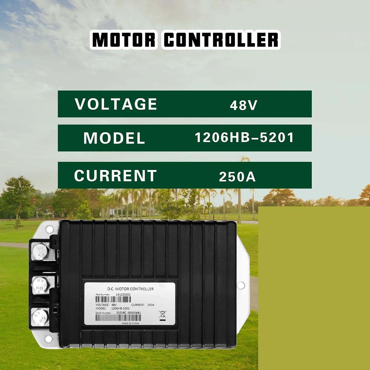 1pcs 1206HB-5201 48V 250A DC Motor Controller 612632 ITS Throttle for 800/1000 2013-UP car