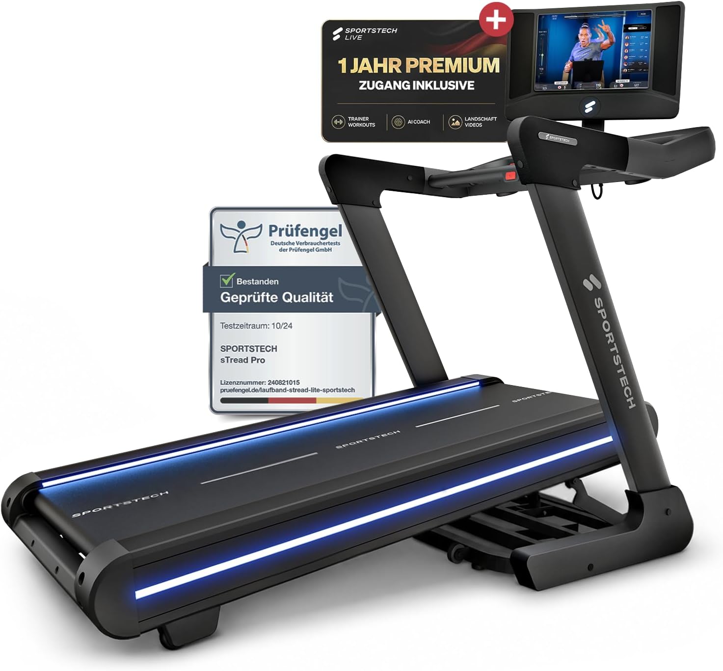 Walking Pad Under Desk Treadmill for Home | Portable Treadmill 300 lbs Capacity with Remote | Compatible Fitness App | LED Display | No Installation
