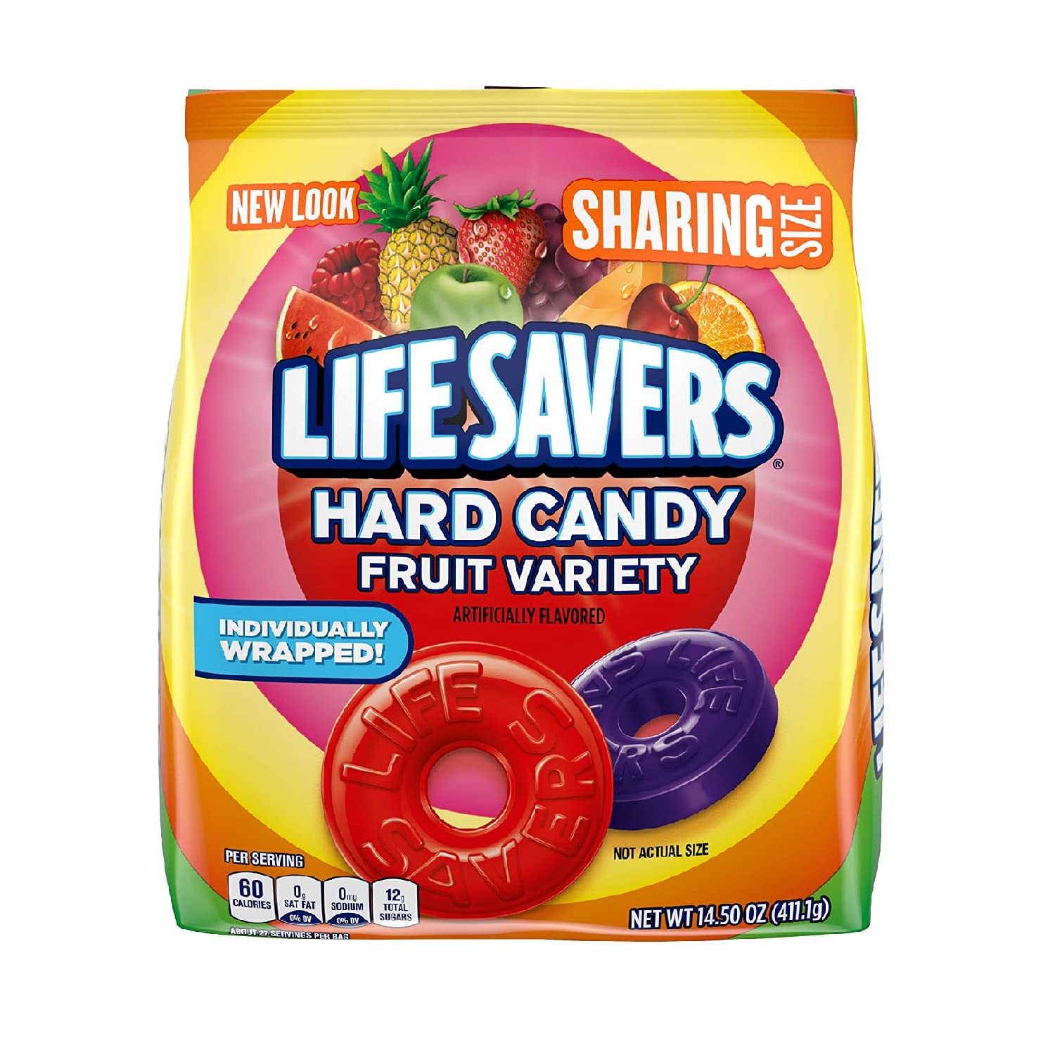 LIFE SAVERS 5 Flavors Hard Candy, 14.5-Ounce Bag
