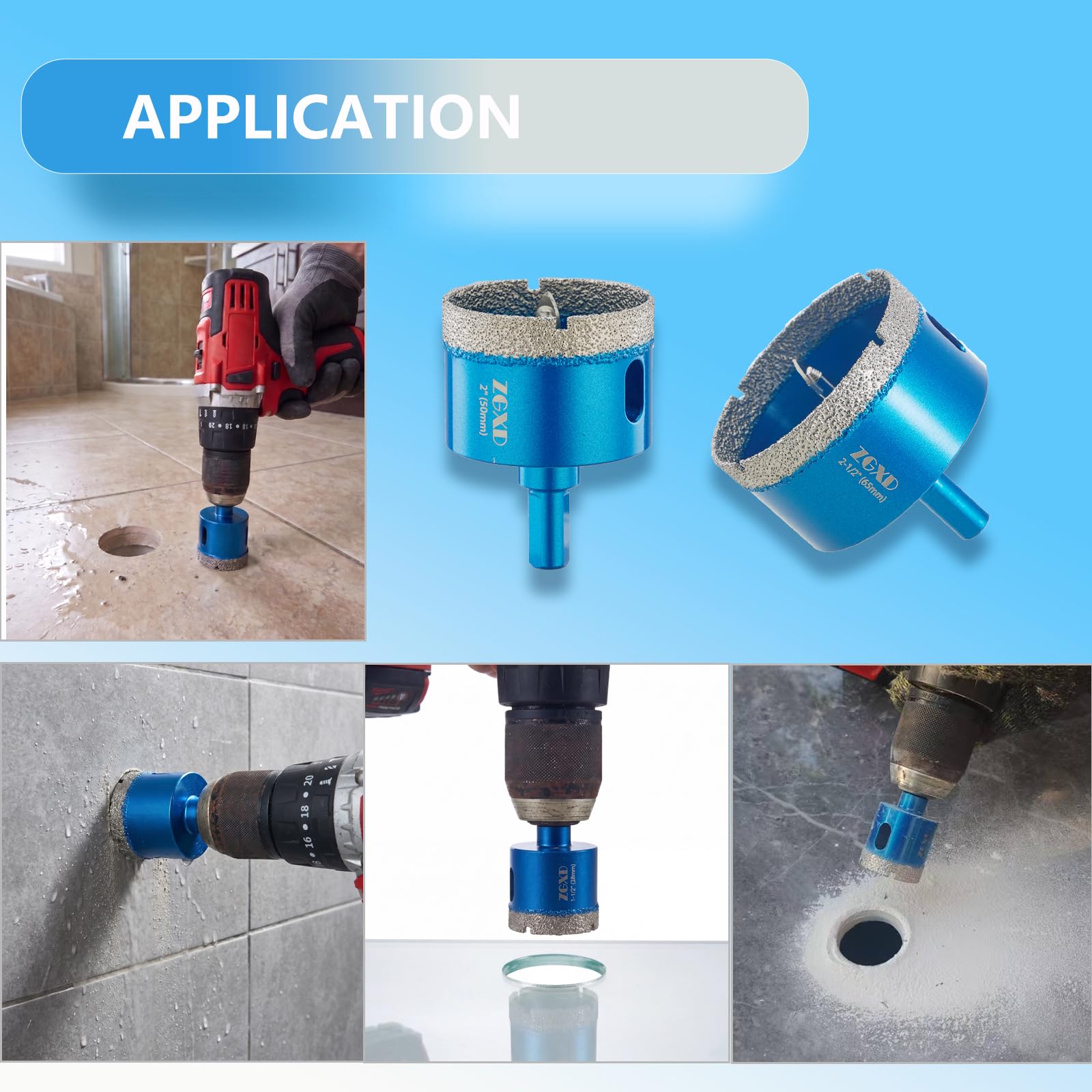 Diamond Hole Saw Bits - Tile, Glass & Stone -4