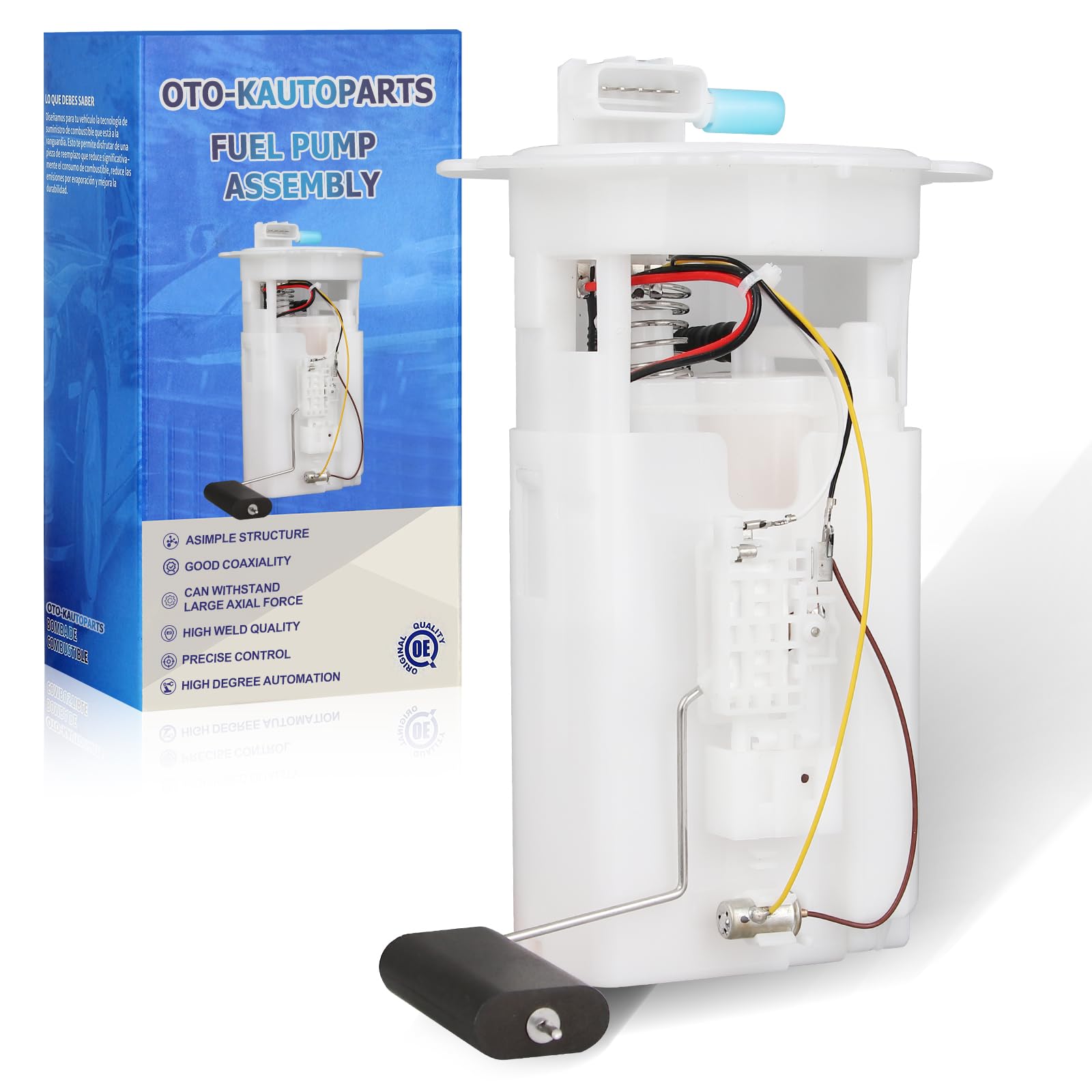 OTO-K Electric Fuel Pump Module Assembly with Sending Unit Compatible with Nissan Sentra 2002 2003 2004 2005 2006, 1.8L 2.5L, Sedan, Replace# E8502M,