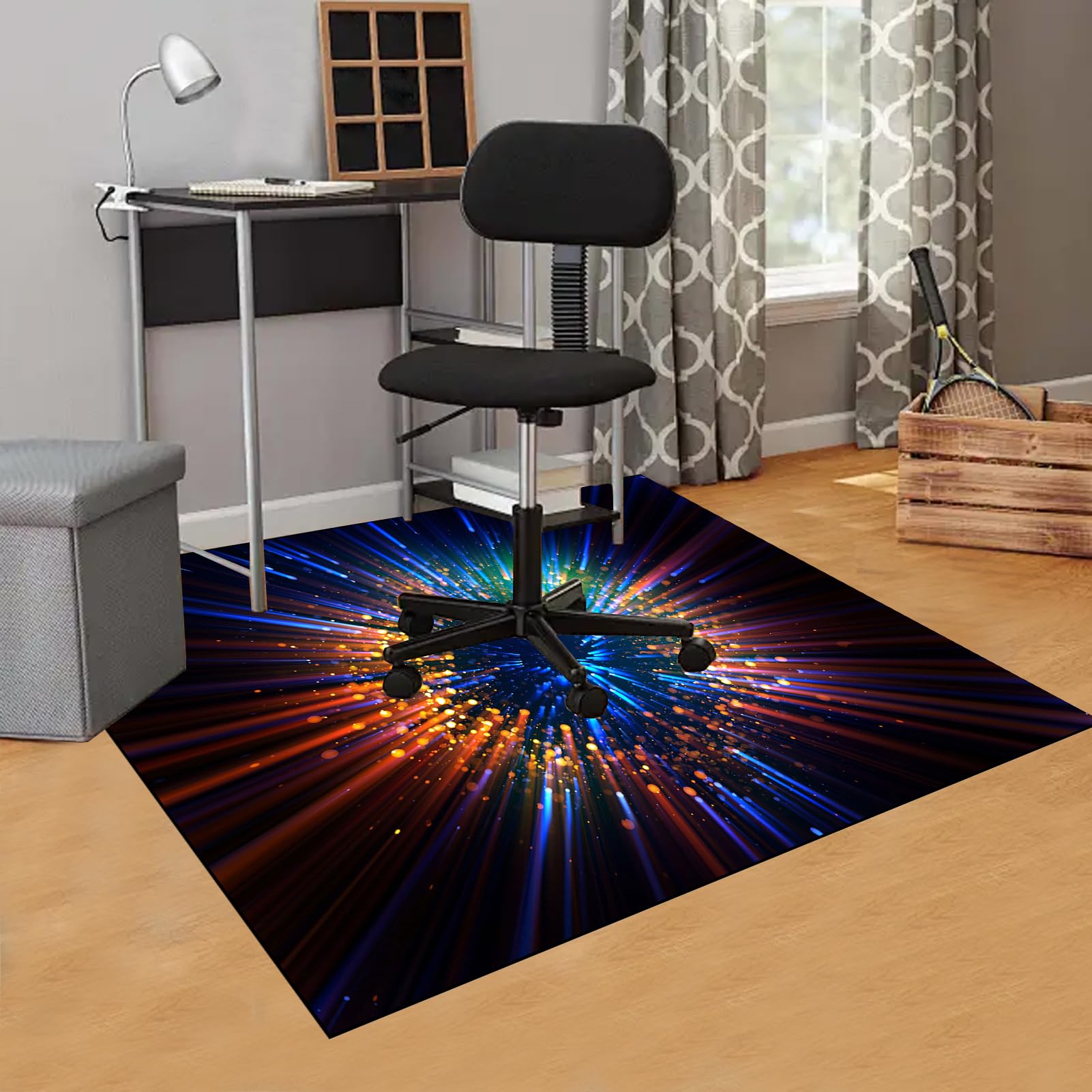 Tapis de sol de gaming antidérapant pour chaise de bureau et bureau 180 x 200 cm