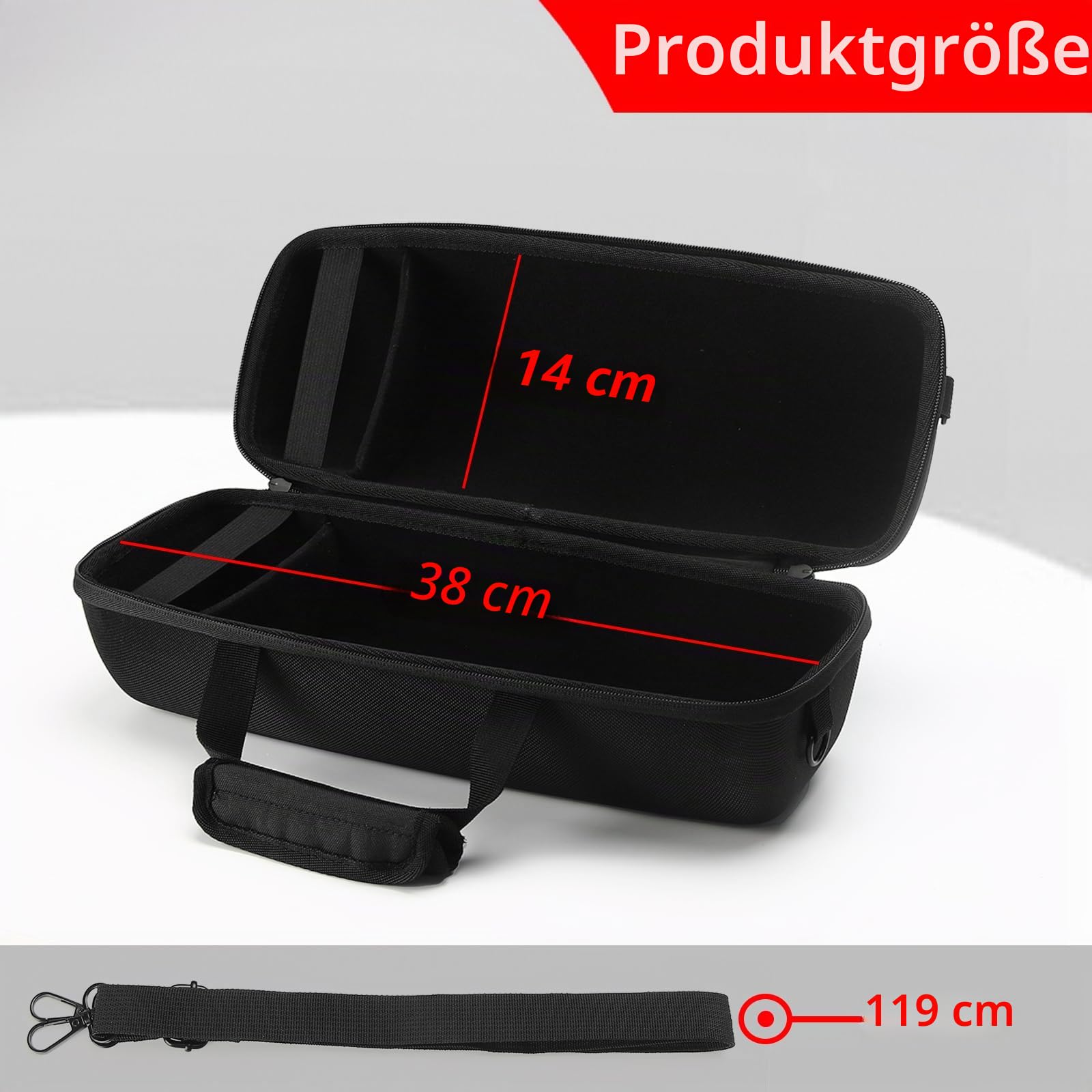 Hard Travel Caryying Case Kompatibel mit JBL Xtreme 4/3 Bluetooth-Lautsprecher, stoßfest, wasserdicht, kratzfest, ideal für Reisen und Aufbewahrung (Schwarz)