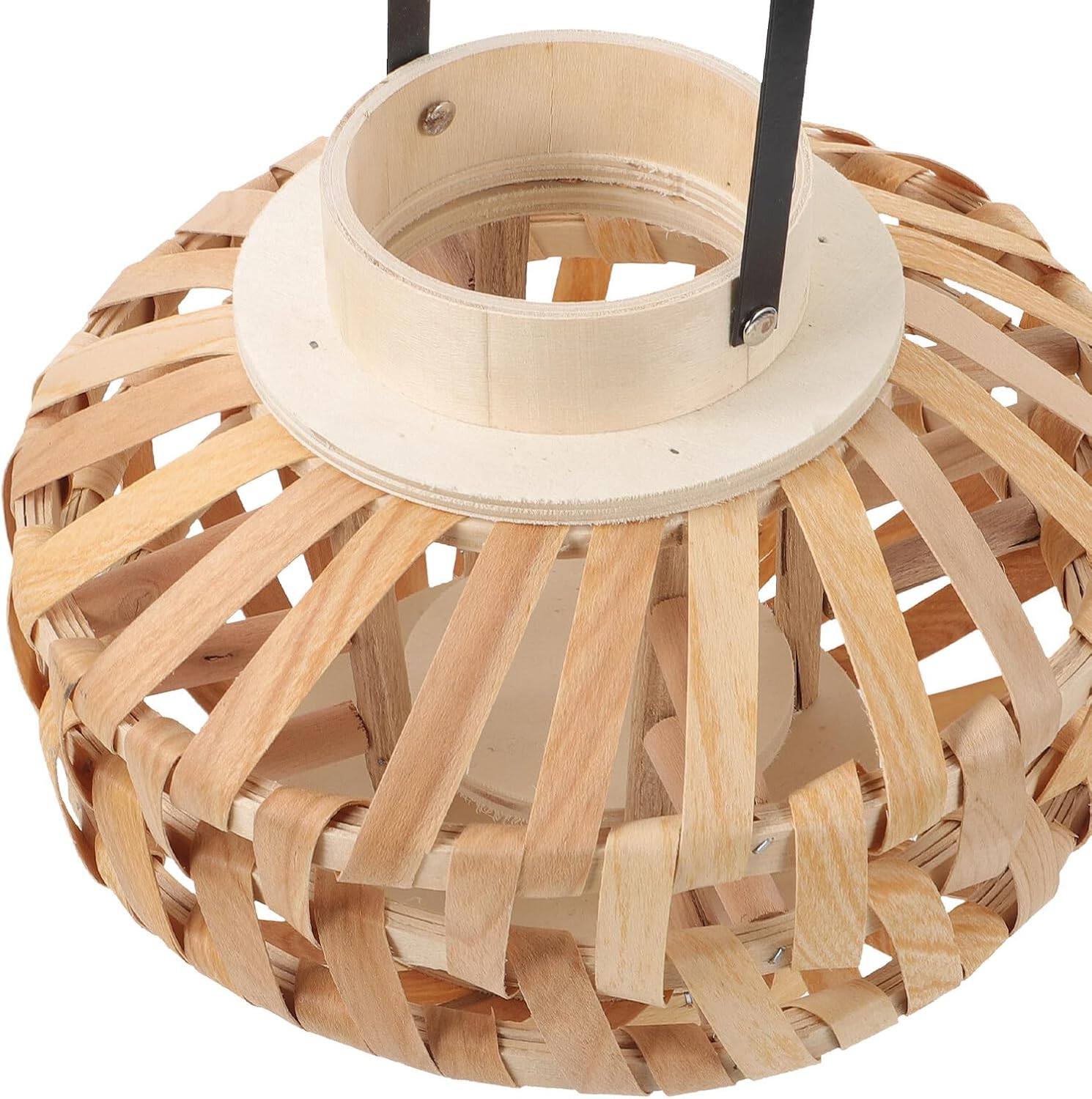 Homoyoyo Rustic Woven Candle Lantern Decorative Candle Cup Small Size for Home Decor Hotel Table Centerpiece