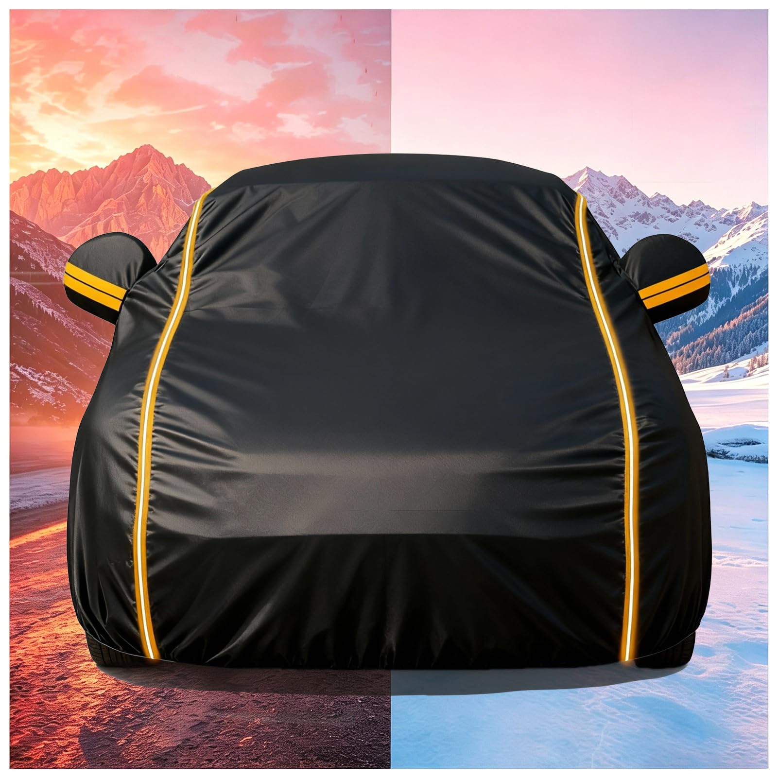 Autoabdeckung Outdoor für Volkswagen ID.Buzz (2022-present),Autogarage Abdeckung Auto Abdeckplane Wasserdicht Winter Outdoor Regen Staub Autoplane für SUV/Kombi sdg4r