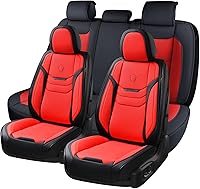 Vista 1 de Coverado Juego completo de fundas de asiento, fundas universales de asiento de 5 asientos para automóviles, cojines de asiento de automóvil