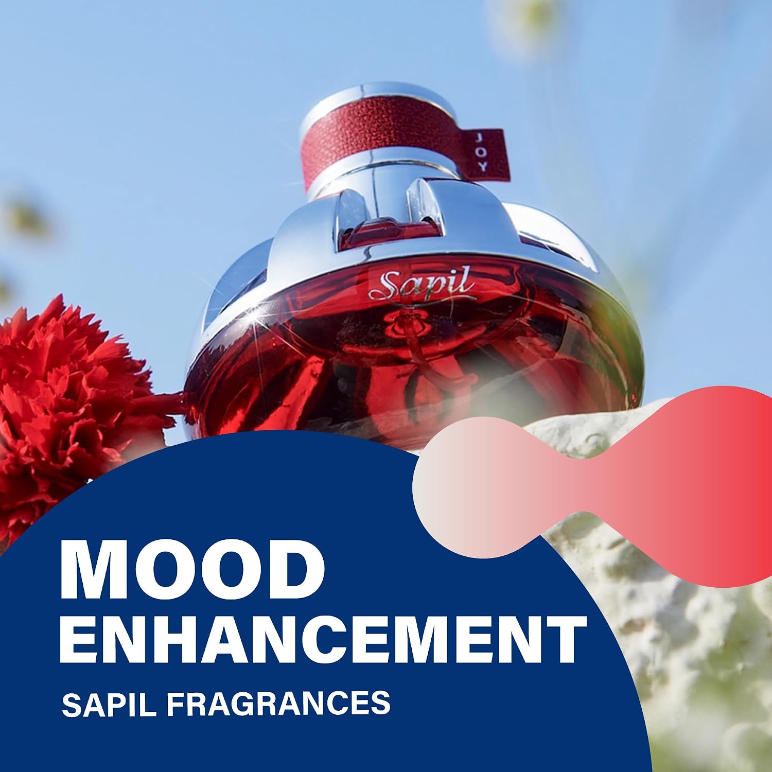 Sapil Joy Eau de Parfum for Women – Long-lasting Dubai Perfume – Fruity, Floral, Musky & Vanilla Scent – Luxurious Arabic Perfume for Women – 3.4 Oz (100 ml) – Affordable Luxury for Daily&Evening Wear
