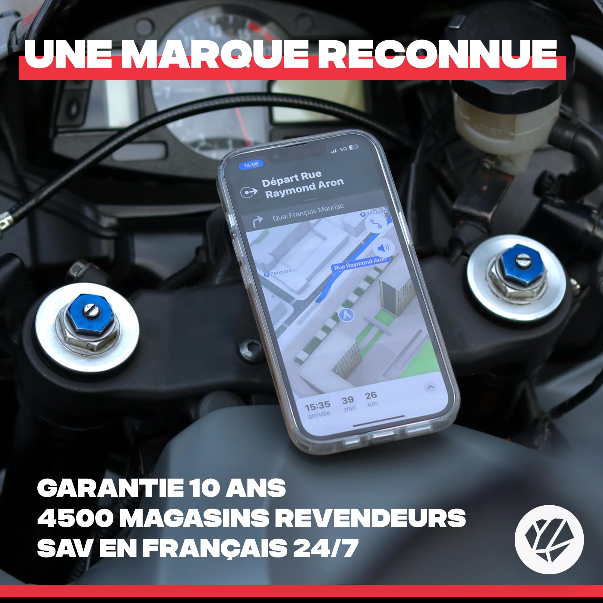 Shapeheart Anti-Vibration pour Supports Vélo, Moto Pro et Demi-Guidon | Absorbe les vibrations moteur à 90% | Pour Gamme Pro uniquement | Protège la caméra de votre téléphone | Installation rapide