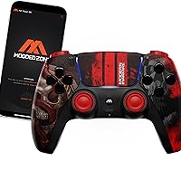 Vista 16 de MODDEDZONE Custom Rapid Fire, Anti Recoil, Macros MODDED Wireless Controller for PS5 & PC - Unique Smart Mods for ps5 controller controlled by the