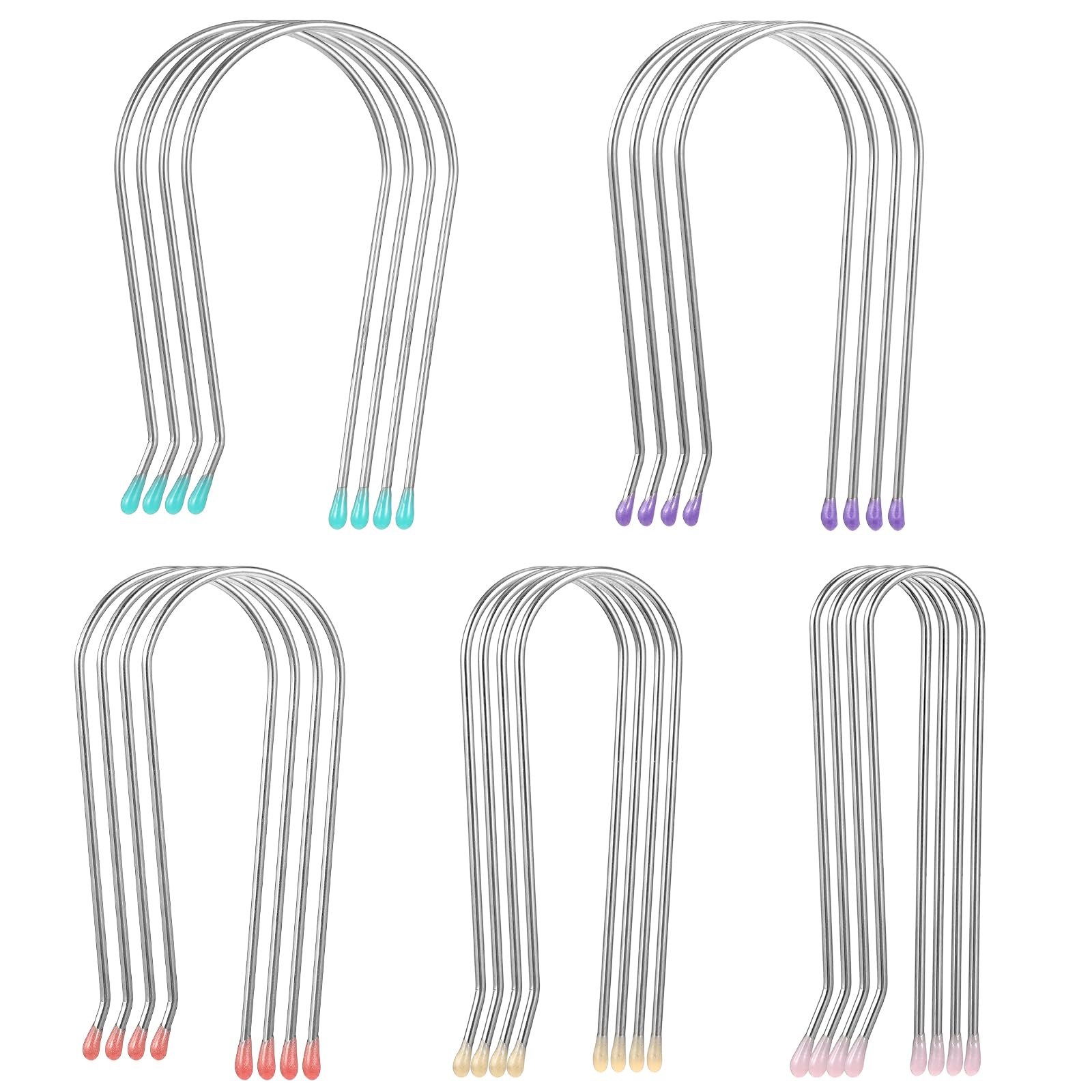 20 Stück Heißlockenwickler-Clips – Ersatz Für 1,9 Cm, 2,5 Cm, 3,2 Cm Rollen, Aus Federstahl