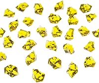 Vista 3 de Super Z Outlet Paquete de 120 gemas de tesoro de cristales de roca de hielo de color acrílico para dispersión de mesa, rellenos de jarrones