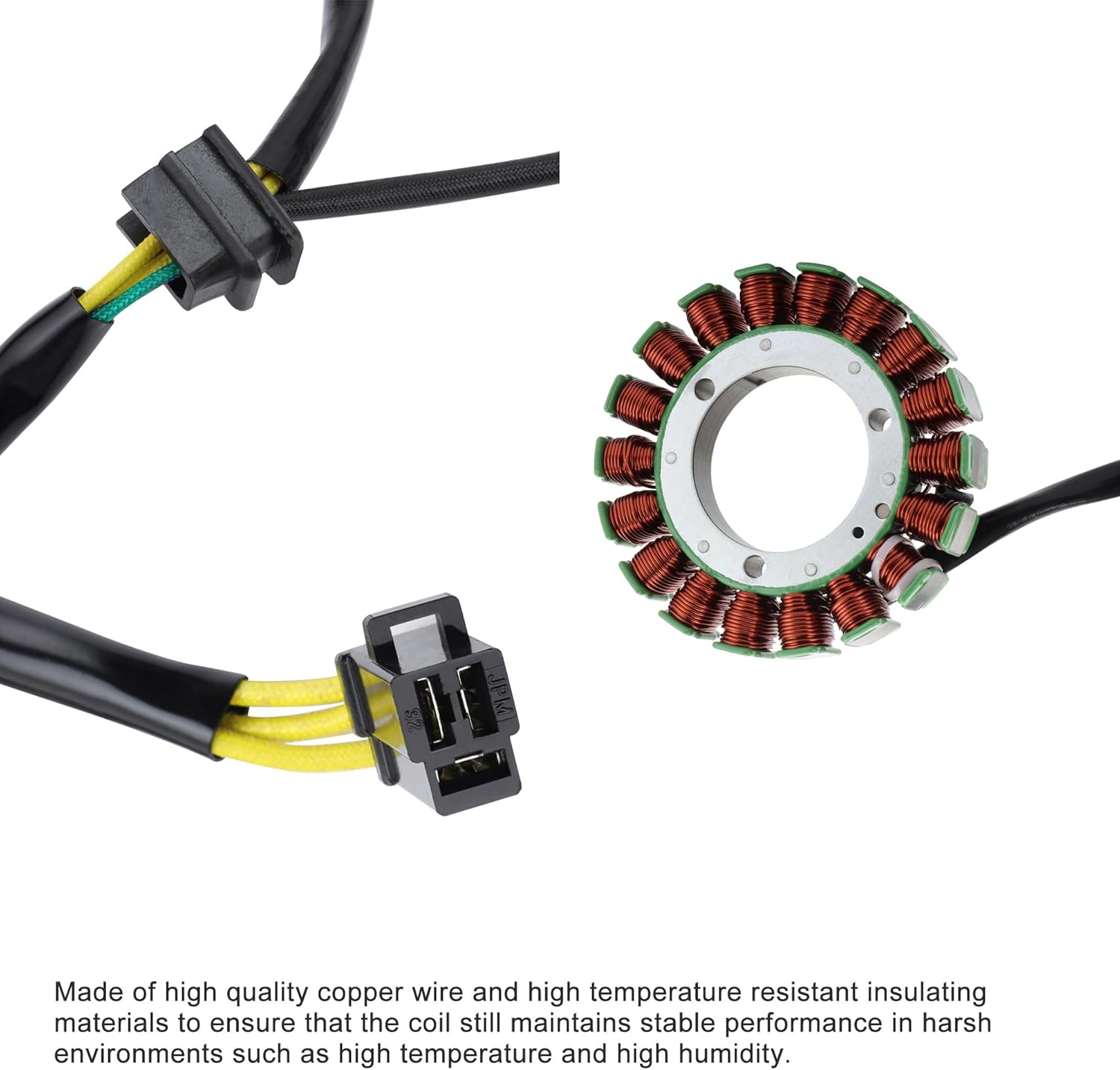 GOOFIT Motorcycle Stator Coil Replacement for 32101-24B02-000 LS650 Savage 1986-2004 Boulevard S40 2005-2017 ST400V LS400F LS400U LS400P