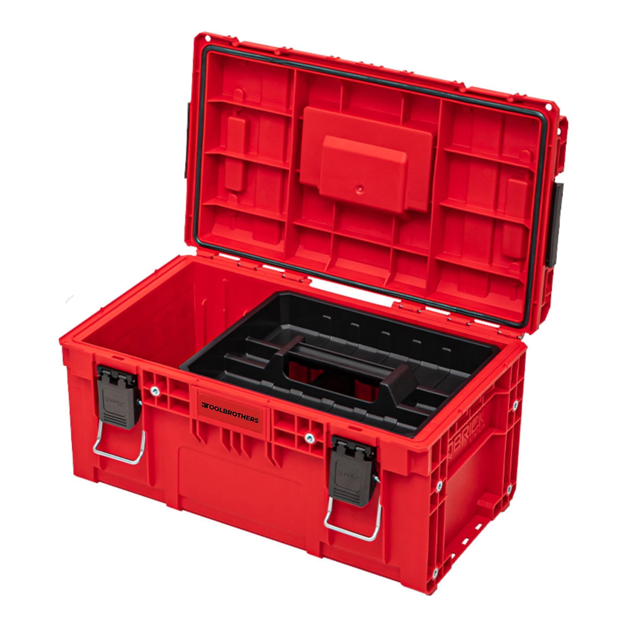 Toolbrothers RHINO XL walizka narzędziowa ULTRA Vario+ Custom możliwość układania w stos, 535 x 327 x 271 mm, 26 l, IP66, z 3 ściankami działowymi