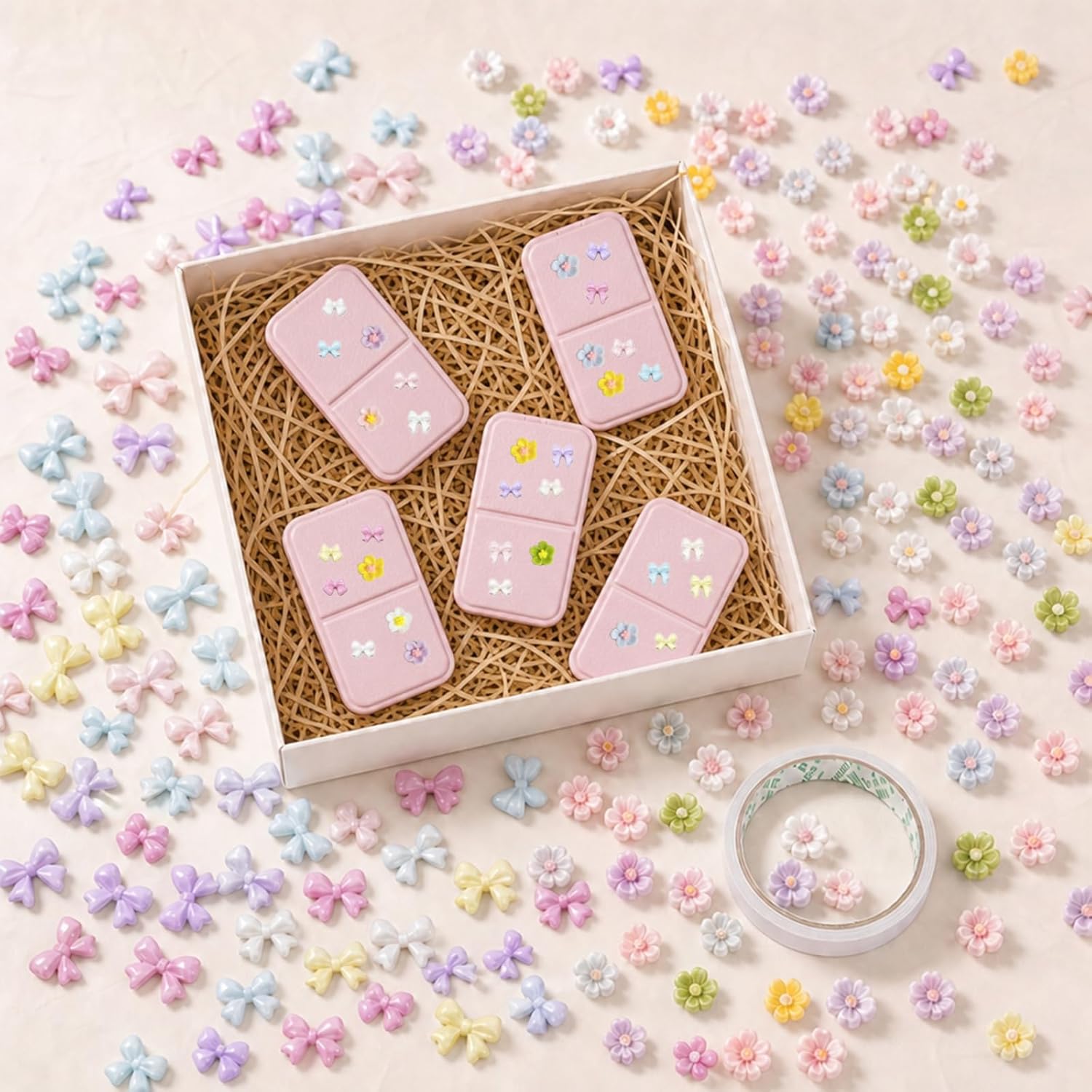 14pcs Pink Compact Fold Mini Mirrors Bulk, Lightweight Portable Makeup Mirror with HD Clear Glass and Bow Decorations, for Wedding Guest Baby Shower Birthday Party Favor Women Gifts Travel